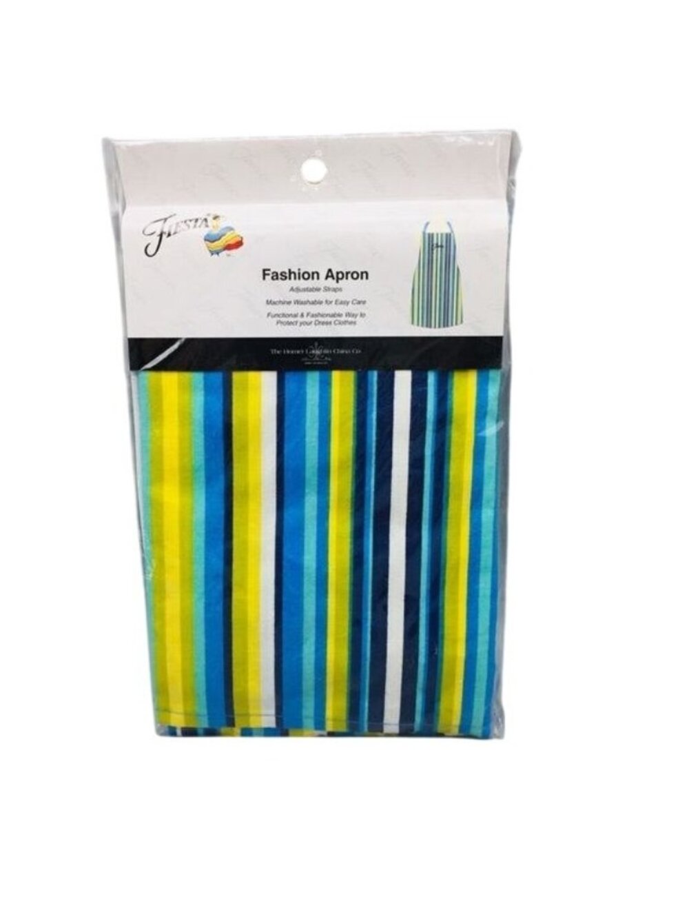 Fiesta Adjustable Blue Striped Apron 28” x 36”